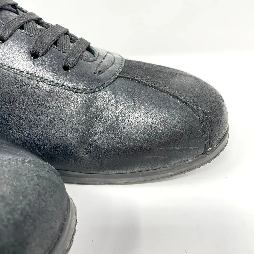 Gaudi Black Leather Suede Sneakers Mens Size EU 44 US 10.5